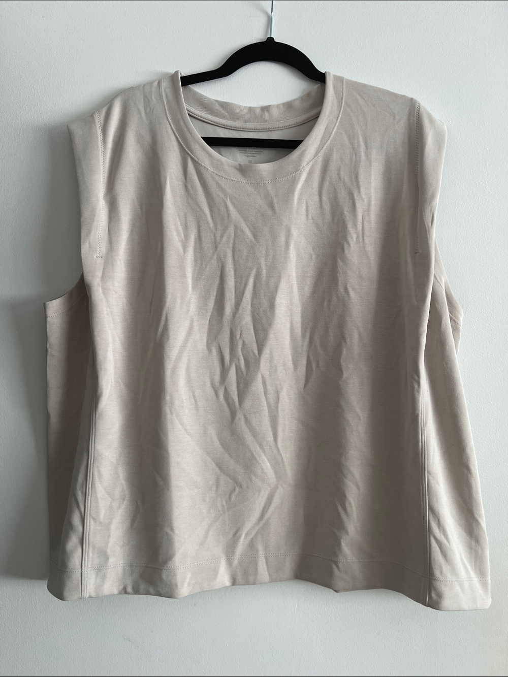 Athleta Soft Crewneck Tank - Light Beige